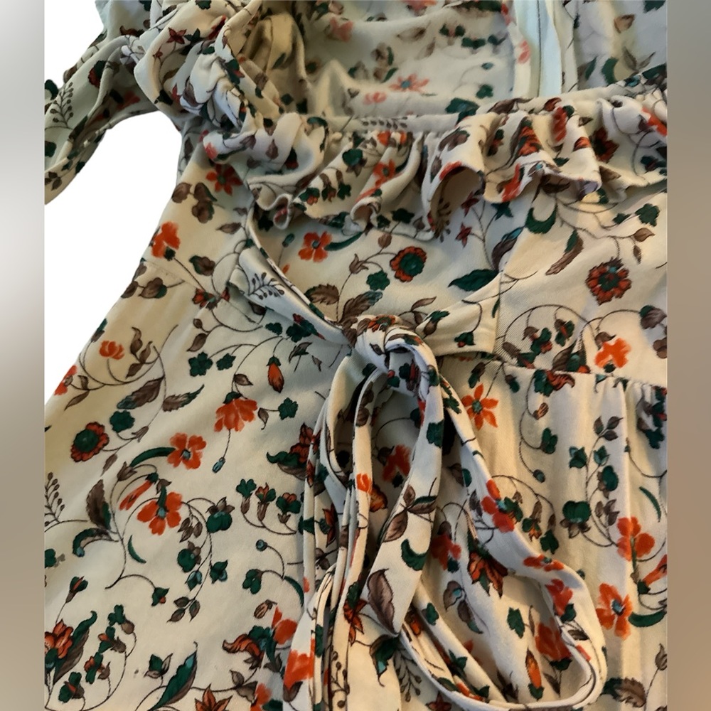 Vintage 1970s Floral Beige Prairie Maxi Dress by This Is Yours San Franc… - Picture 4 of 5